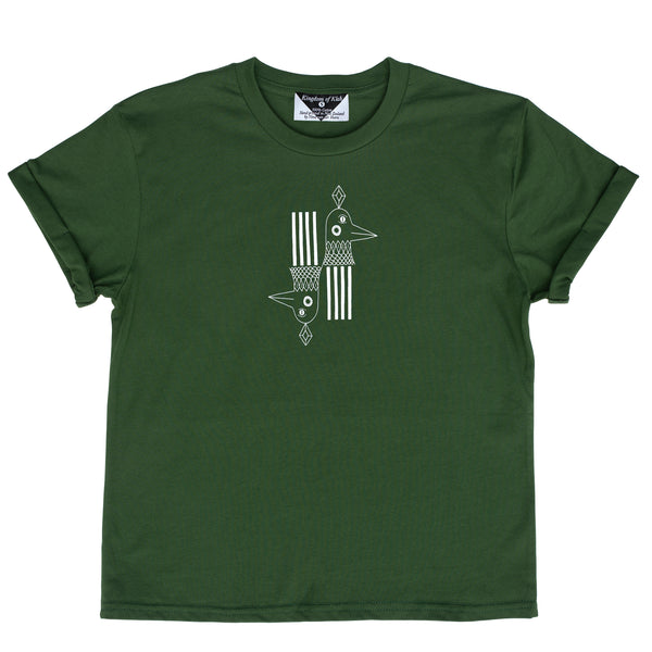 The Ravens of the Realms Women's Monarch Tee, Forest Green