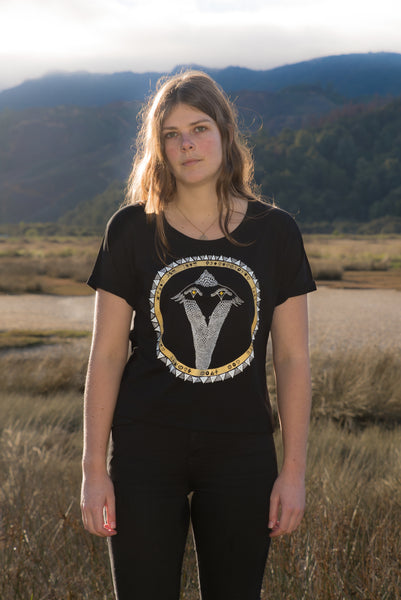 Snakebird Gold Pikeletcycle Gang Women's Baroness Tee