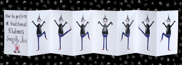 Jangjilly Jive Fold Out Christmas Card